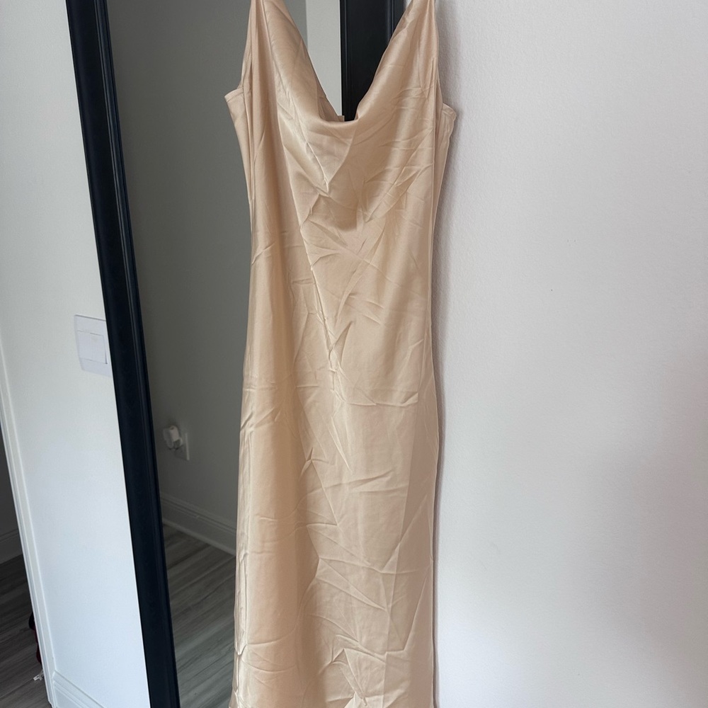 Never worn: Elegant Cream Slip Dress